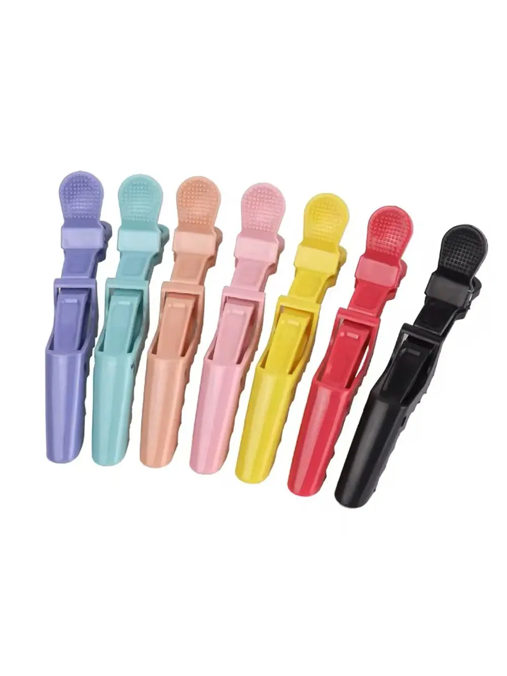 Pince Crocodile pour coiffure, outils de Salon, pince à cheveux, pince en plastique pour teinture permanente des cheveux, accessoires pour cheveux, 6 pièces