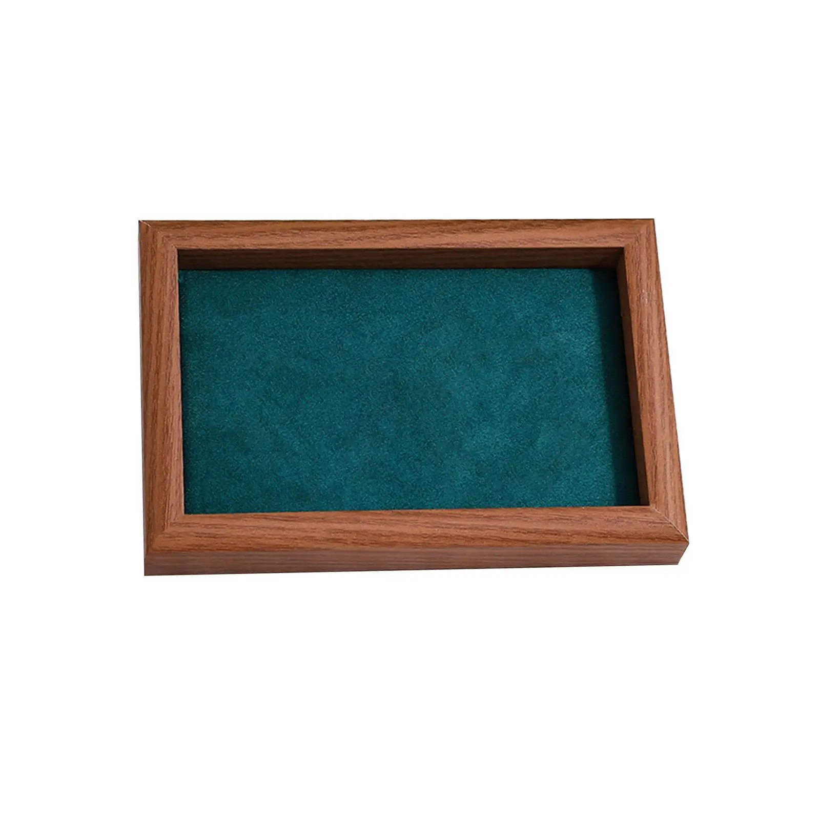 

Stackable Jewelry Trays Wooden Gift Container for Bracelet Necklace Pendants Green