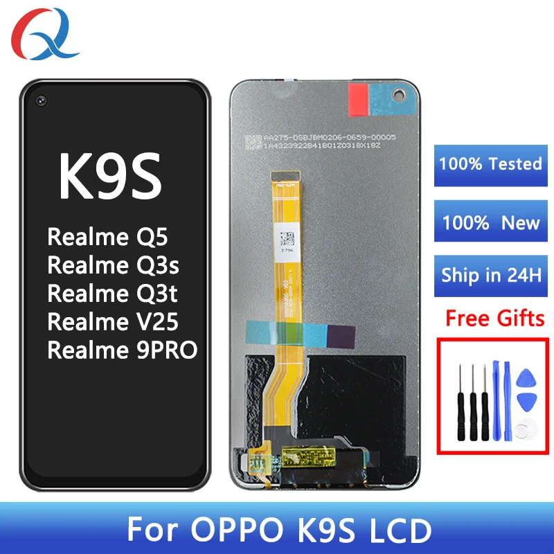 for oppo k9s realme 9pro Q5 Q3s Q3t v25 screen Replacement Mobile Phone Lcds For OPPO k9s lcd pantalla for oppo k9s display