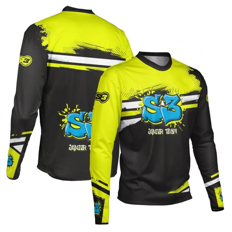 S3 Cycling Motorcycle Printed Quick Drying T-shirt, Racing Clothing, Downhill Off-road Motorcycle MTB Shirt, Outdoor Sportswear image 5