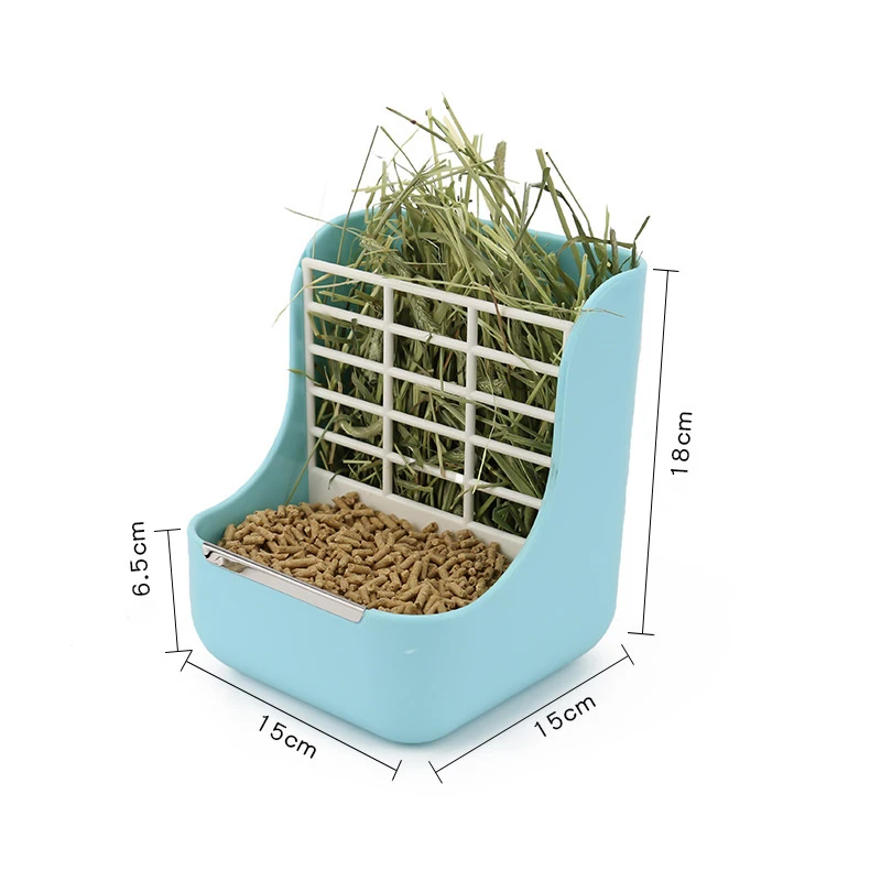 Two-in-one Grass Stand Rabbit Food Pot Grass Stand Fixed Chinchilla Guinea Pig Food Box