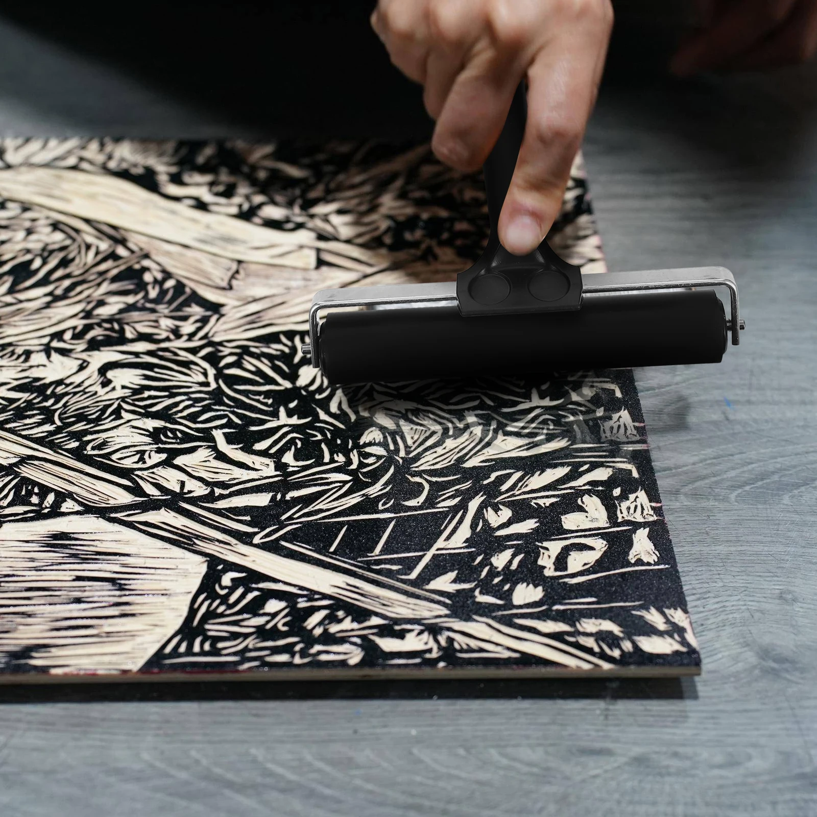 

3 Pcs Printmaking Roller Floor Carpet Seam Tape Applicator Ink Other Art Supplies Glue Woodworking