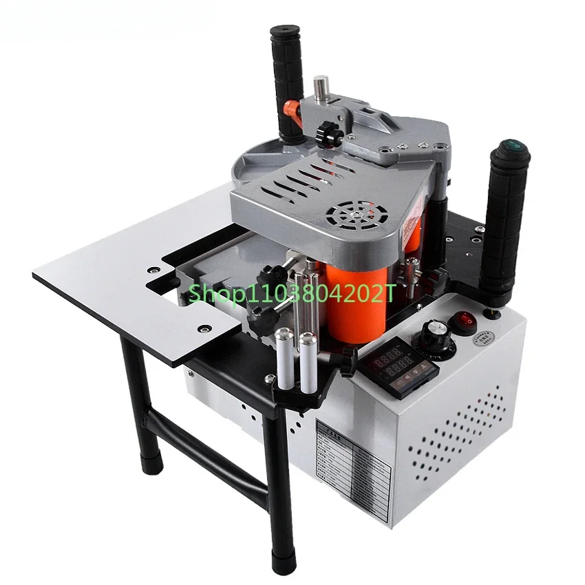 Edge Bander with Tray & Cut Adjustable Speed 110/200V 1200W 1000ml SC-40 Edge Banding Machine Portable Wood PVC Two-sided Gluing