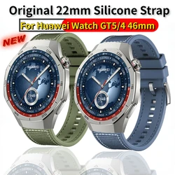22mm Silicone Strap for Huawei Watch GT4/5 pro 46mm Official Nylon Braided Bracelet Band Huawei Watch 4 3 Pro/GT3-2 2e 46mm Belt