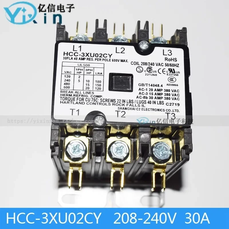 208V-240V 30A HCC-3XU02CY 50HZ 60HZ American three-phase AC contactor