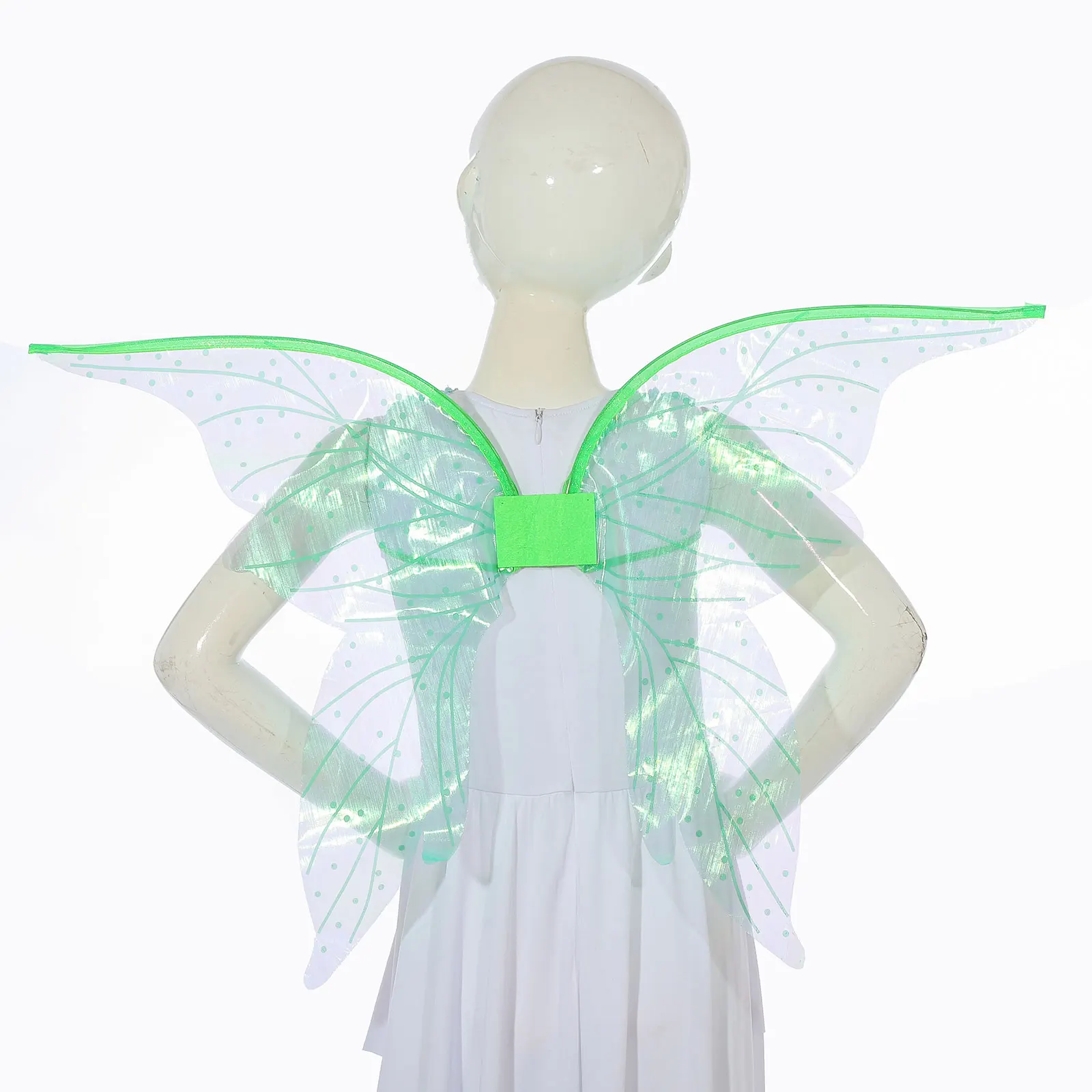 Flower Elf Angel Wing For Adults Kids Butterfly Fairy Wing Polka Dot Gradient Sheer Irregular Wings for Halloween Cosplay Props