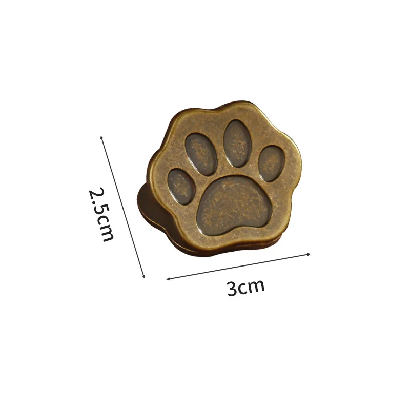 10pcs Metal Cat Paw Binder Clips Cartoon Animal Bill Notes Letter File Postcard Paper Binding Clip Home Office Storage Supplies