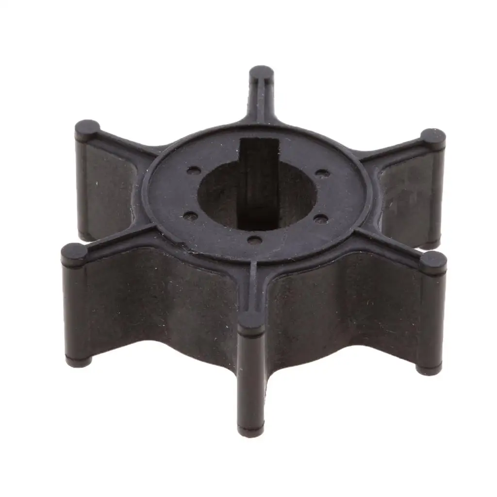 Black Outboard Motor Water Pump Impeller Durable Rubber Parts for Yamaha 4-stroke F4 4hp 5hp
