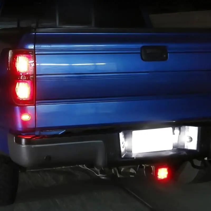 2 قطعة مصابيح لوحة ترخيص LED، مناسبة لسيارة Ford F150/F250/F350/F450/F550، Explorer، Super Mission Ranger، Bronco، إلخ