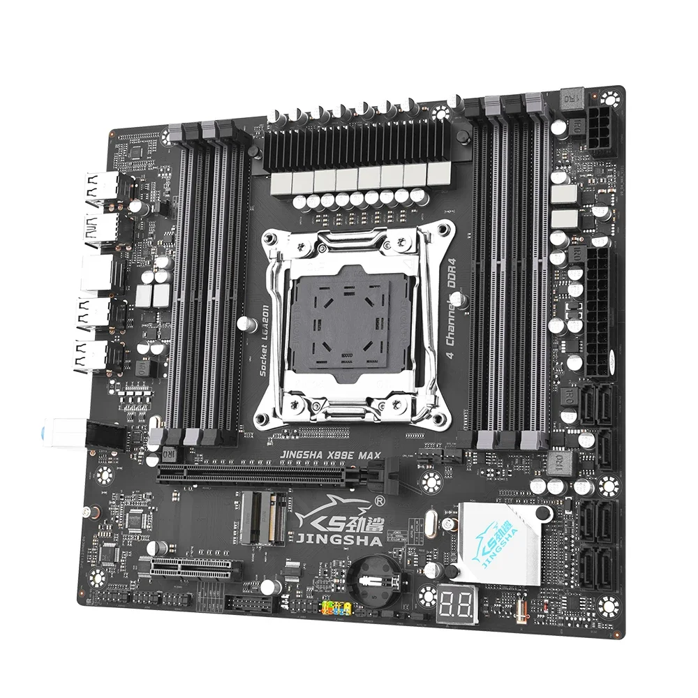 مجموعة اللوحة الأم X99 LGA 2011-3 مع معالج E5 2690 V4 64 جيجابايت (4*16 جيجابايت) ذاكرة DDR4 2133 ميجا هرتز E5 2690V4 لوحة أم بأربع قنوات