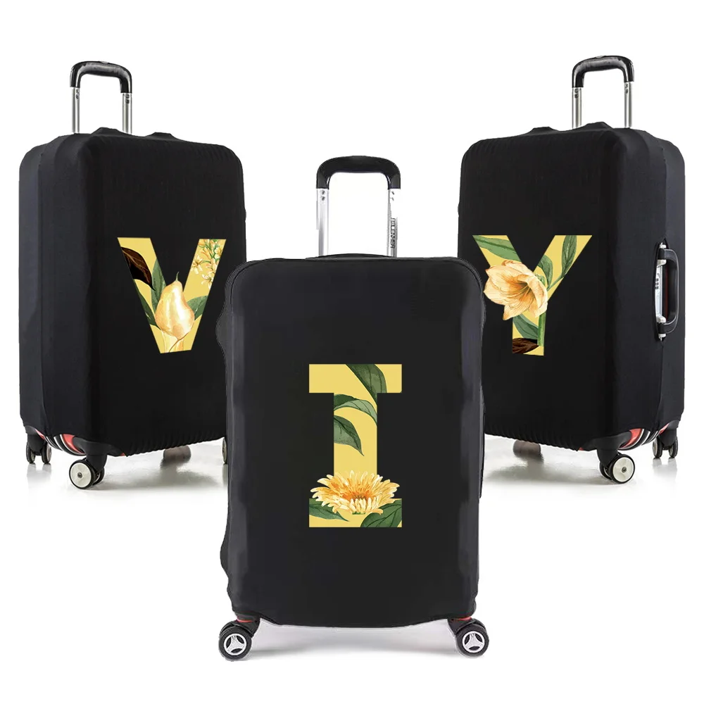 

Luggage Cover Protective Case Reusable 18-32inch Trolley Box Suitable Floral Printing Series Travel Accessories Dust Cover