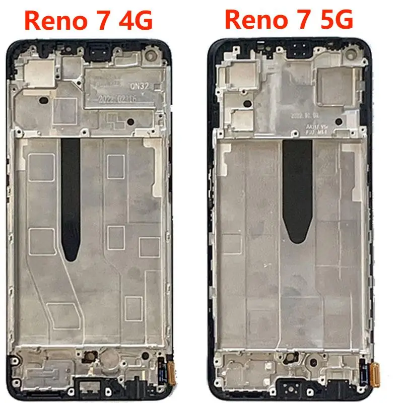 Screen For OPPO Reno7 4G CPH2363 Reno7 5G CPH2371 LCD Display Touch Screen Digitizer Assembly Parts Replacement With Frame