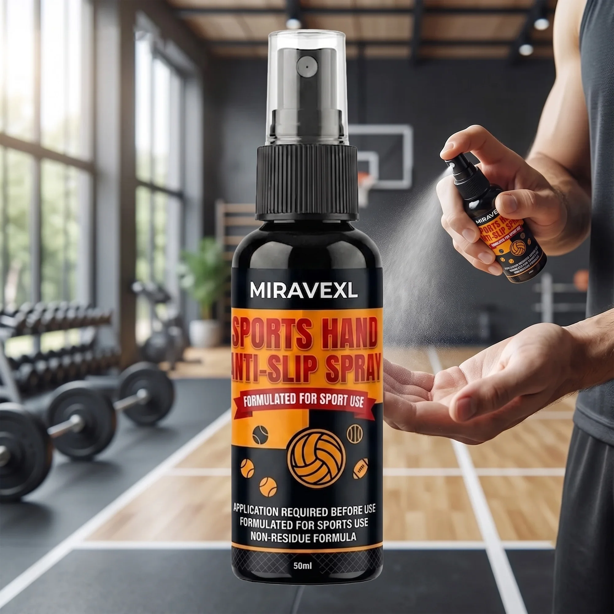 Sports Hand Grip Spray Enhancer 30/50ml: Anti-Slip & Non-Sticky. Perfect for Football, Baseball & Golf. Keep Hands Dry Fast