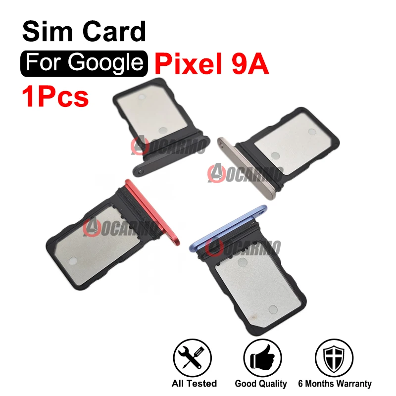 Black Pink White Purple SIM Card Sim Tray Slot For Google Pixel 9A Replacement Parts