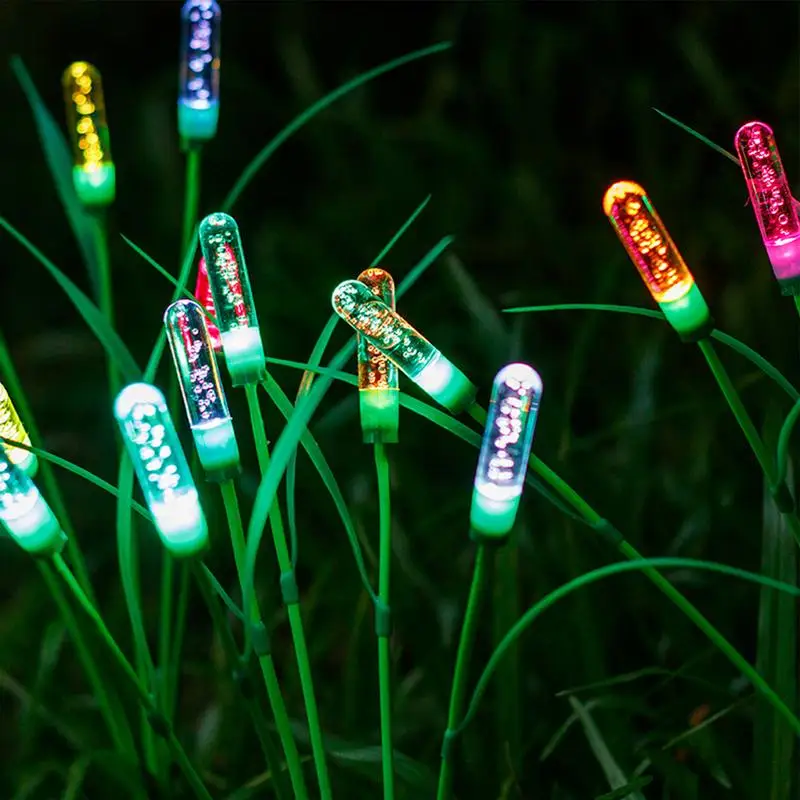 Grass Solar Lights Outdoor 2PCS LED Solar Swaying Lights IP65 Waterproof Solar Fairy Lights Outdoor Pathway Solar Garden Solar