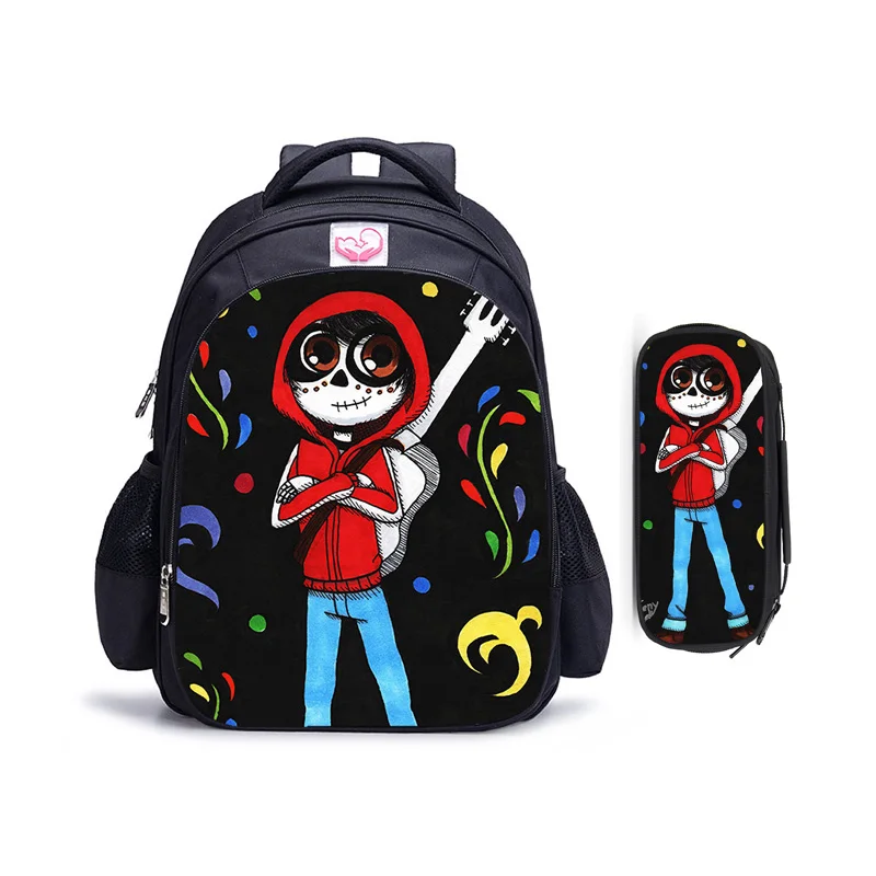 16 Inch Cartoon Disney Coco Children School Bags Orthopedic Backpack Kids School Boys Girls Mochila Infantil Cartoon Bags