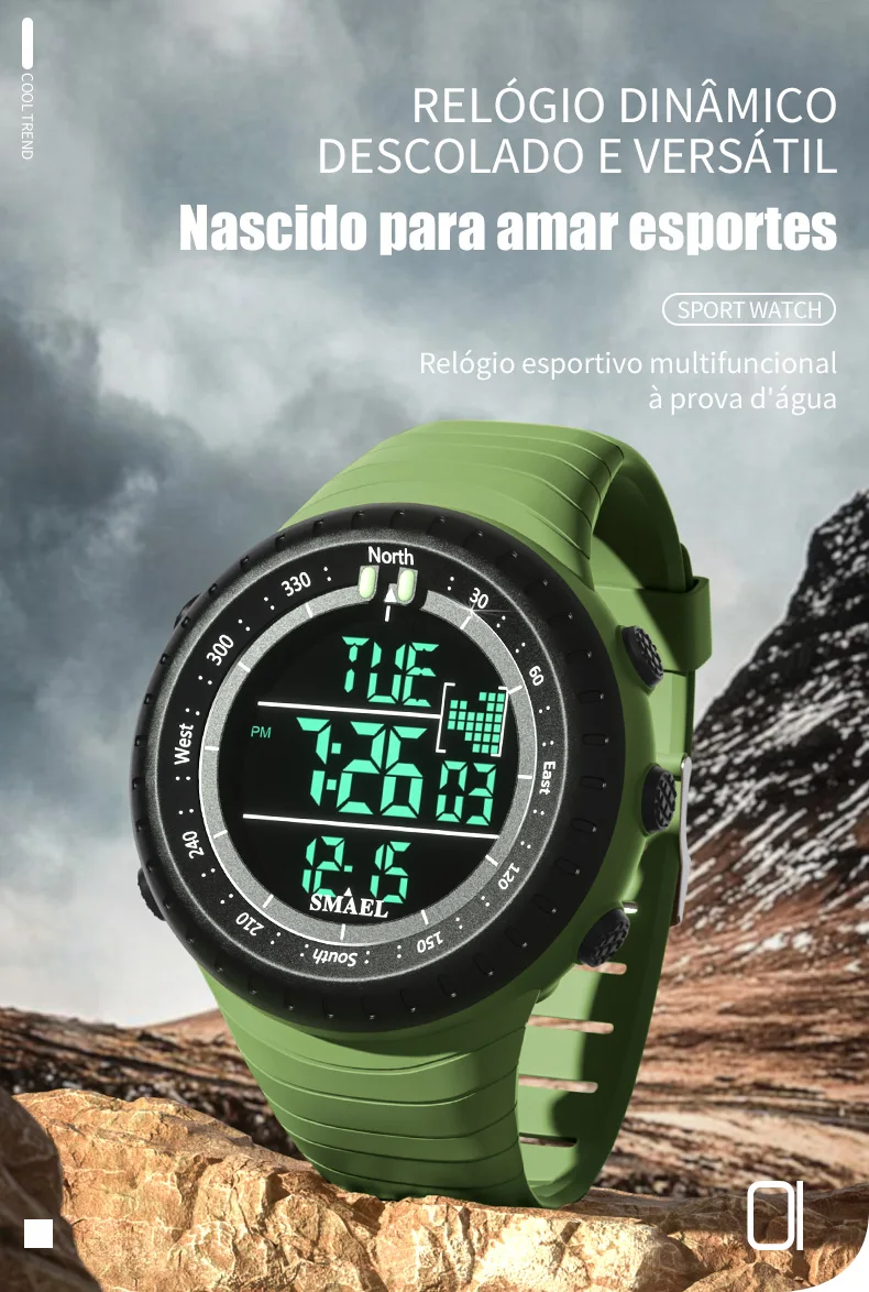 relogio-esportivo-digital-masculino-smael-1237-50m-a-prova-d'Agua-com-luz-de-fundo-led-alarme-cronometro-resistente-a-impactos