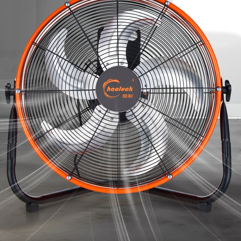 ‌ Ventilatore da pavimento di grado commerciale Scarico da cantiere con griglia di sicurezza rinforzata con lama in alluminio addensato a 4 velocità