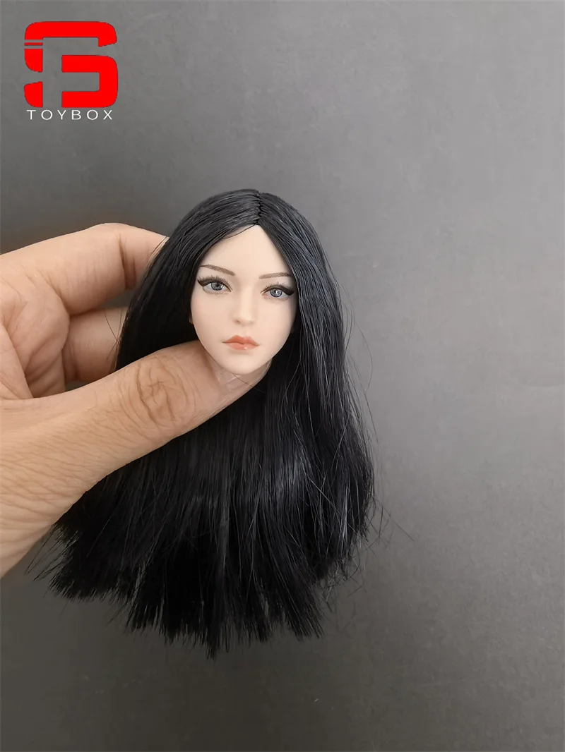 YMT049 1/6 Skala Niebieskie Oczy Piękność Cheng Głowa Rzeźba Żołnierki Pasuje do Ciała Figurki Akcji 12''