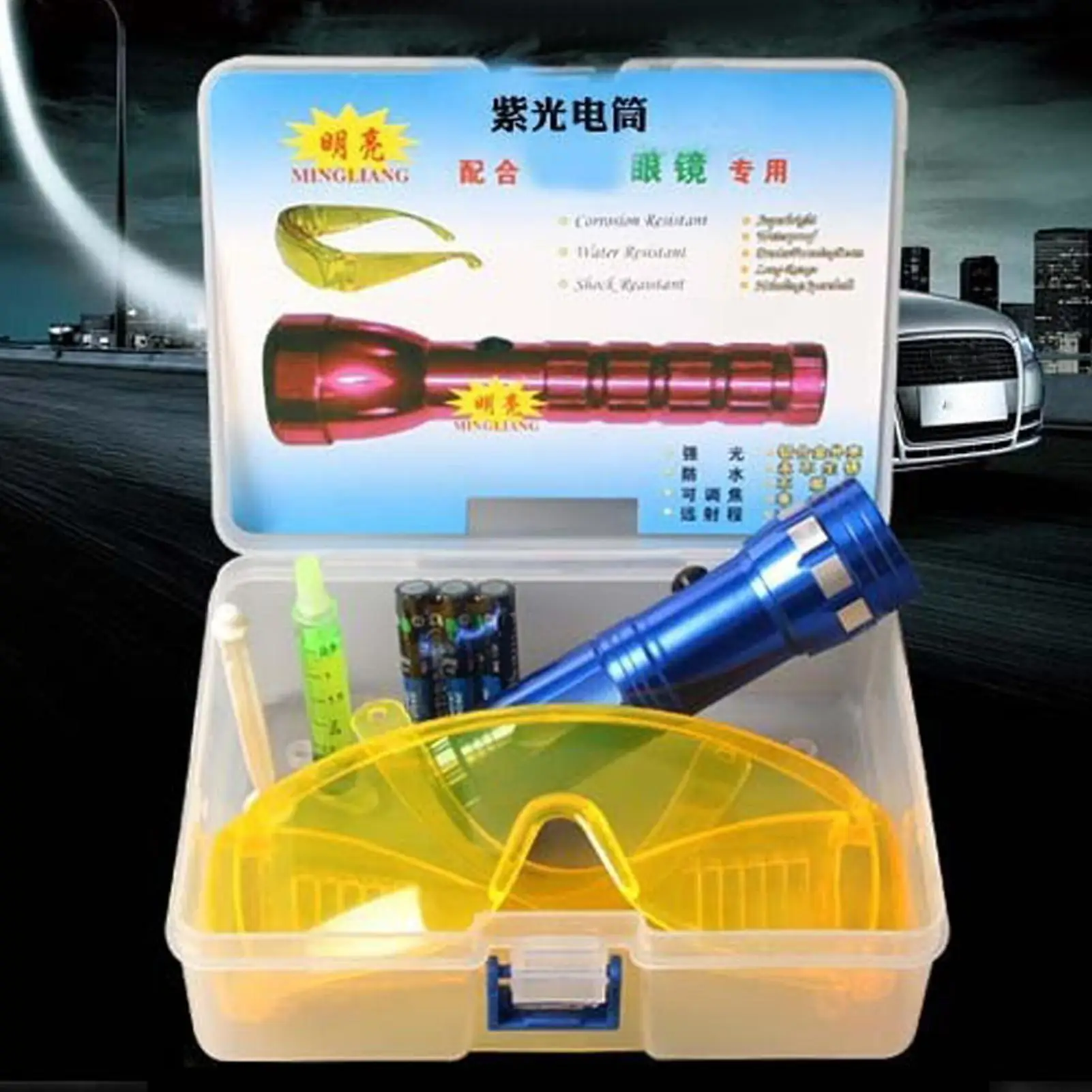 

Car Air Conditioning Repair Kit Fluorescent Leak Detection Tool Auto AC diagnostic tool Leakage Tester UV Dye for Refrigerators