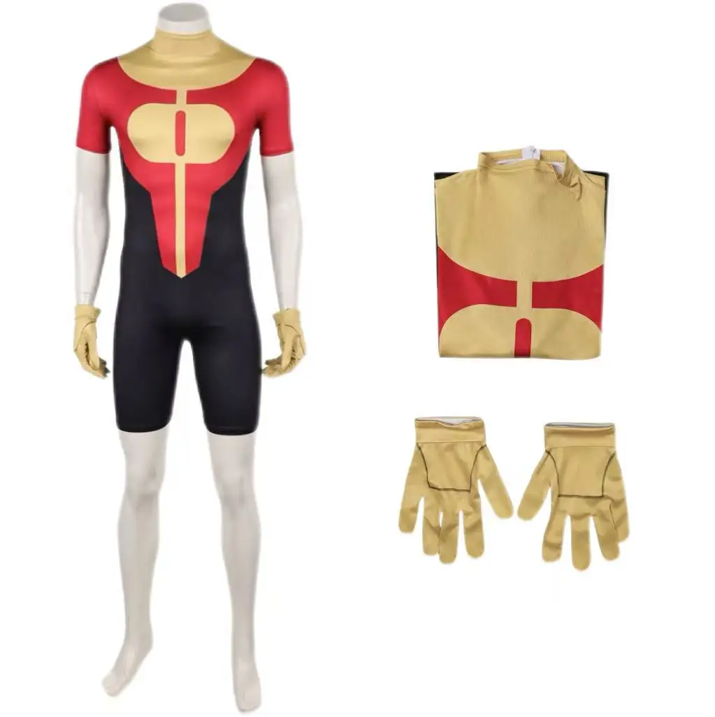 

Anime Invincible Oliver Grayson Jumpsuit Cosplay Costume Character Halloween Masquerade Performance Costume for Adult Men