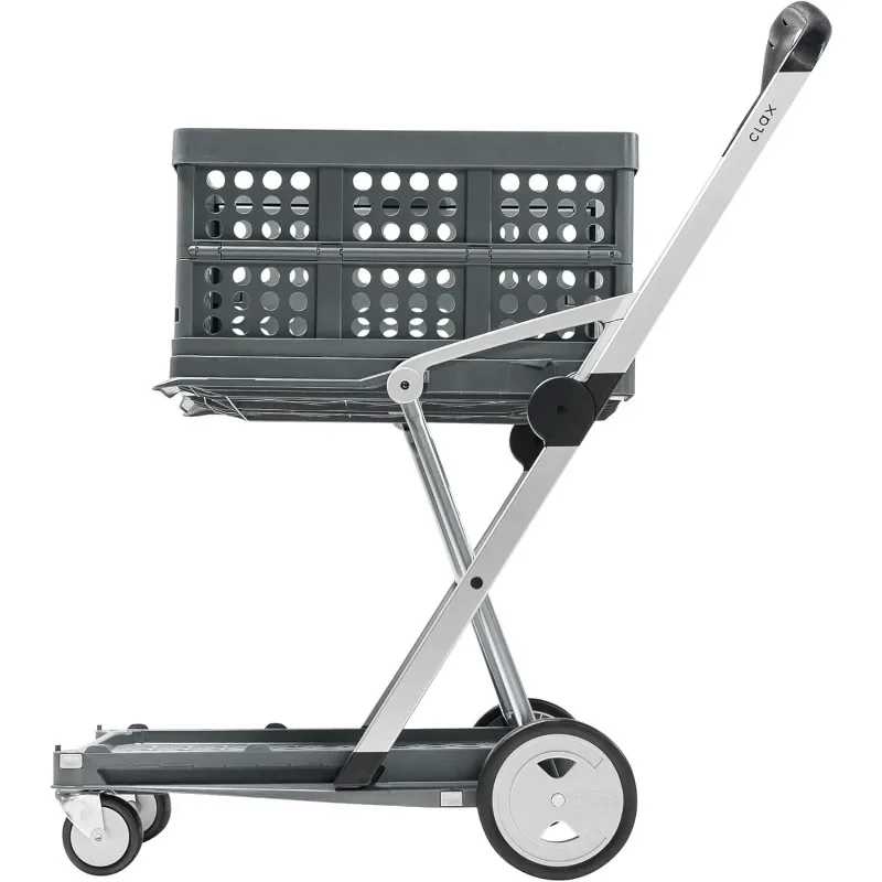 

Made in Germany Multi use Functional Collapsible Carts Mobile Folding Trolley | Shopping cart with Storage Crate Platform Truck