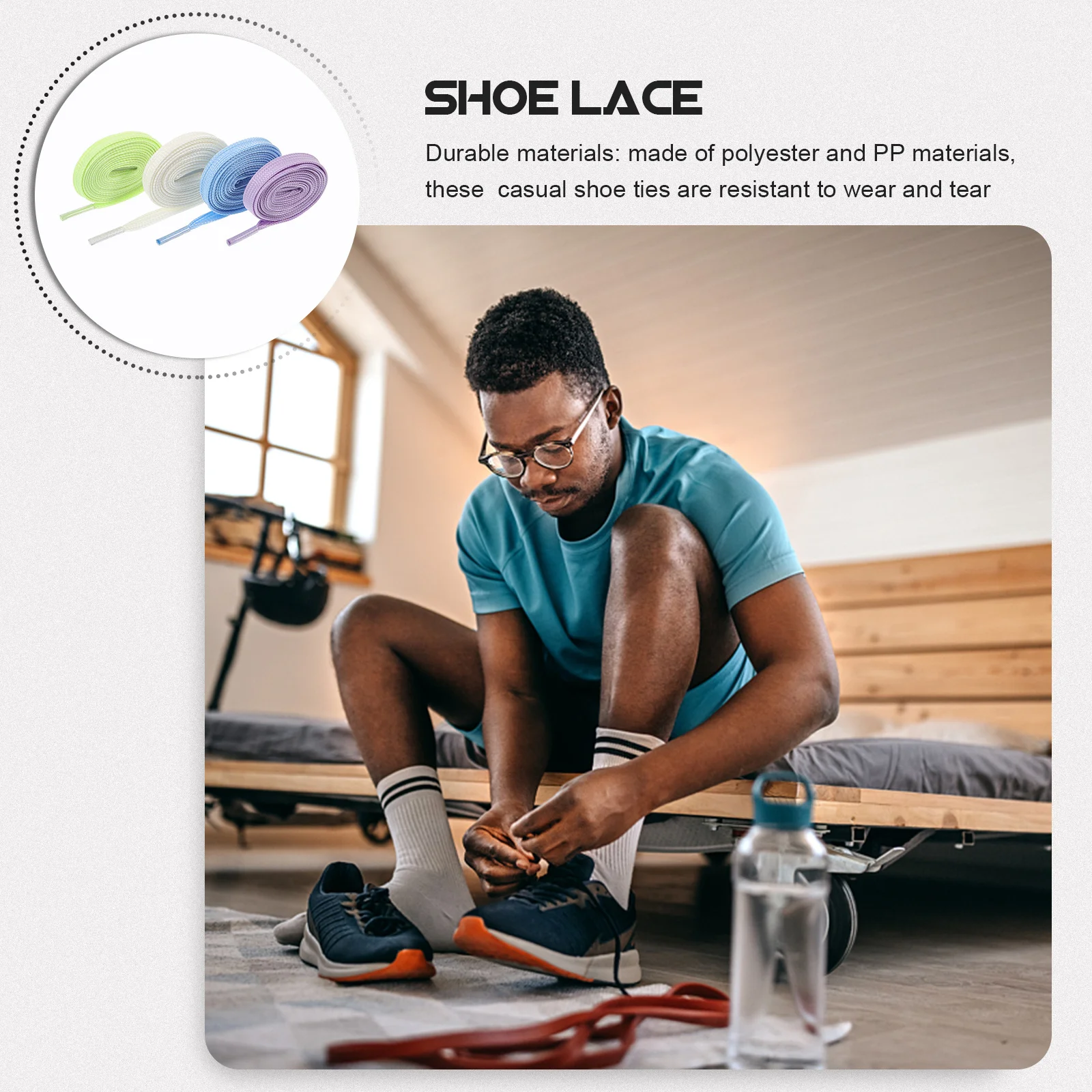 

4Pairs Luminous Decorative Shoelaces Multipurpose Durable Casual Shoe Ties for Nighttime Sports Activities Rope Laces