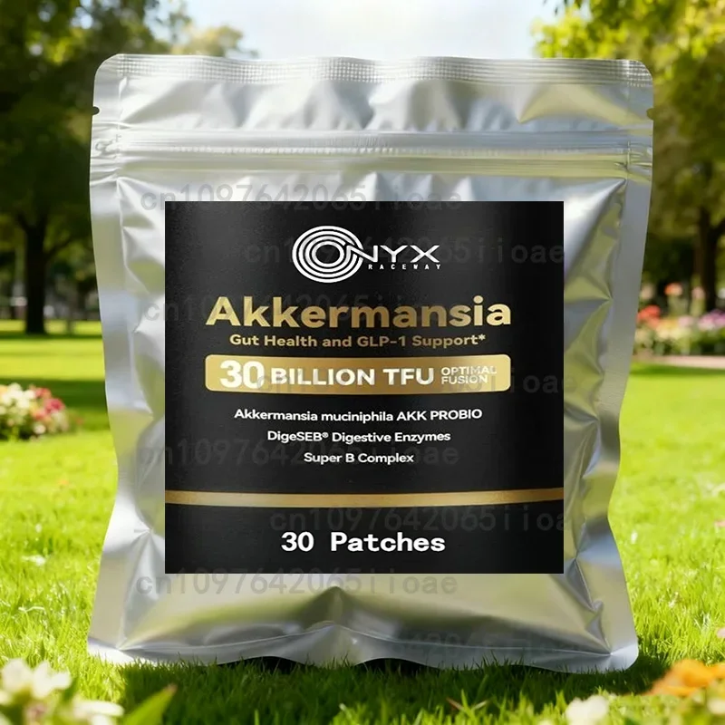 

30 пластырей Akkermansia Пробиотические транспьютерные пластыри для Gut, Immune Health, улучшают функцию подкладки Gut Digestive