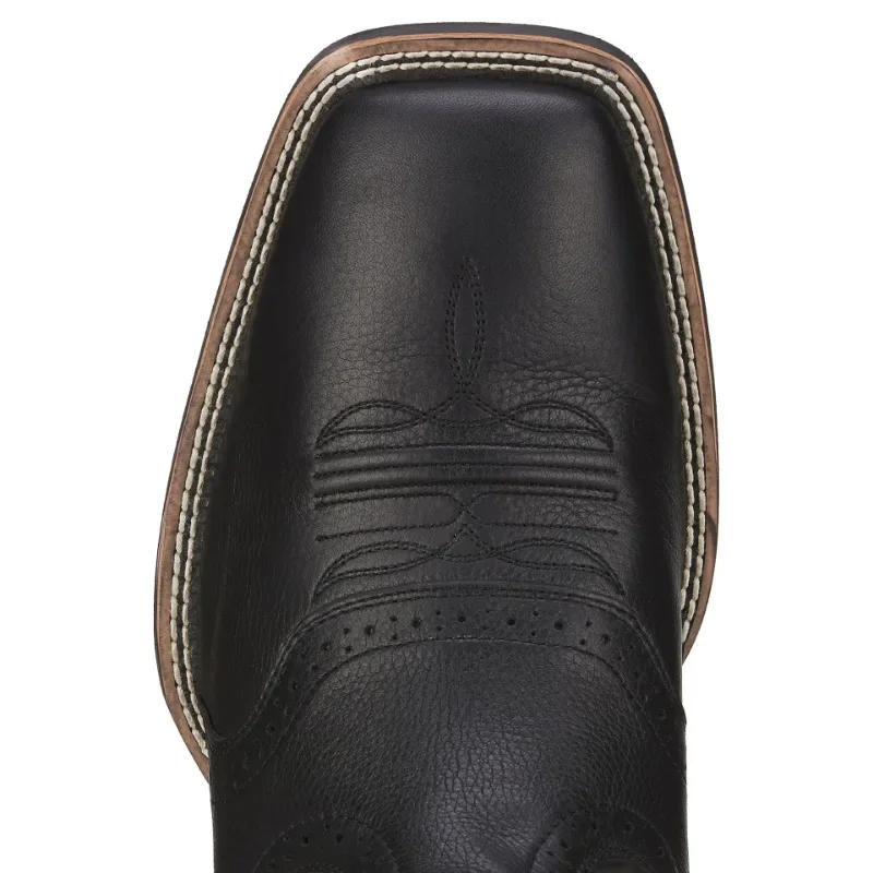 Men High Boots Embroidery Retro Handmade Mens Boots Western Cowboy Boot Pointed Toe Boots Hand Stitching Outdoor Men's Shoes