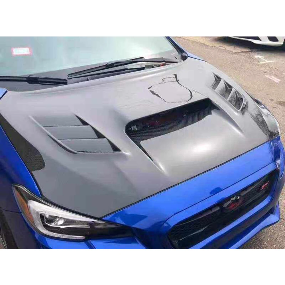 

Carbon Fiber Fibre Front Engine Hoods Bonnet Vented For Subaru Wrx Sti Impreza 2016-2019