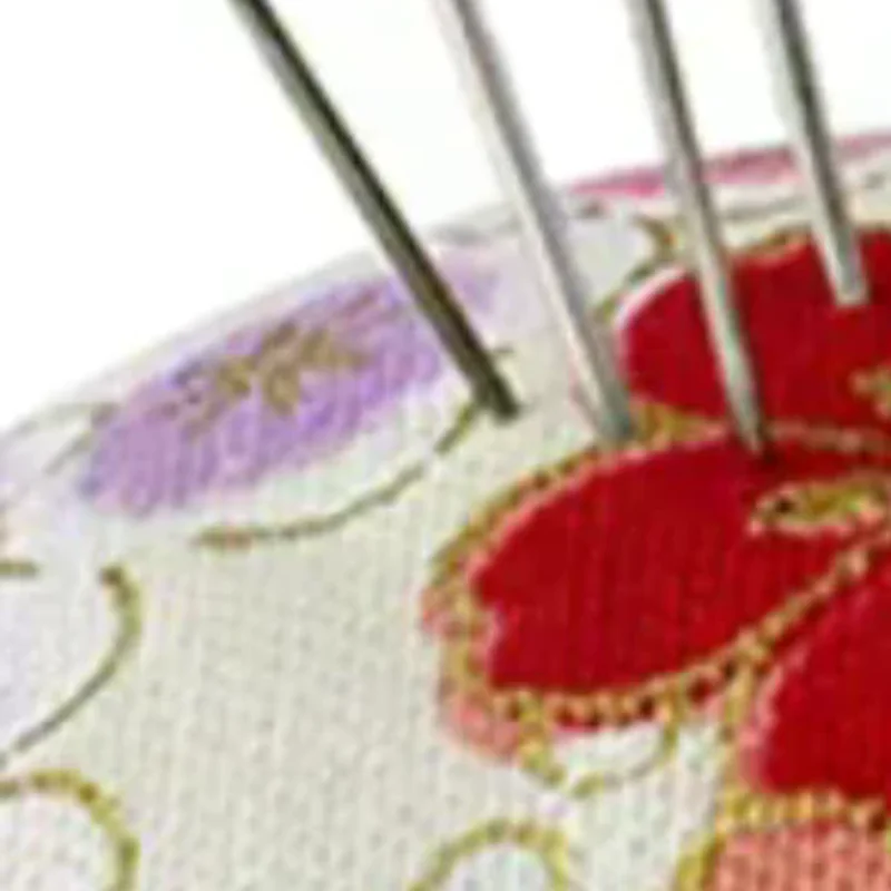 

Vintage Embroidery Pin Cushions Half Round Pin Pad With Wooden Base Needle Holder For DIY Craft Sewing Accessories