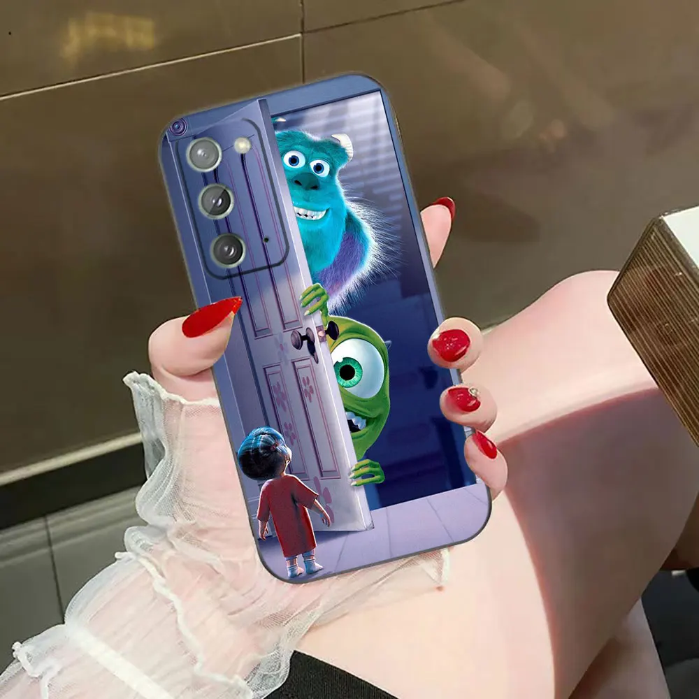 Sulley Girl Boo Monsters Inc جراب هاتف لسامسونج A02S A03S A04E A05S A06 A12 A13 A24 A30 A50 A70 نوت 10 20 M16 M23 M53