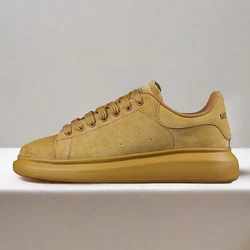 Genuine Leather Luxury Men's Shoes Men Women Casual Board Shoes 2025 New Men's Sneakers Couple Outdoor Sports Shoes Tennis shoes