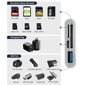 Typ C, TF, SD, OTG-Autor, Compact USB-C, iPad Pro, Huawei, MacBook, Xiaomi Compact Flash 8 Main Sales Reader Book verwendet - №5