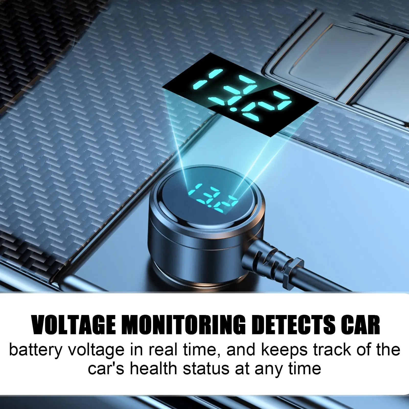 

Car Charger Fast Charging 7 Port Car Adapter Auto Power Inverter Safe Adapter Accessories For Road Trip Camping Outdoor Use