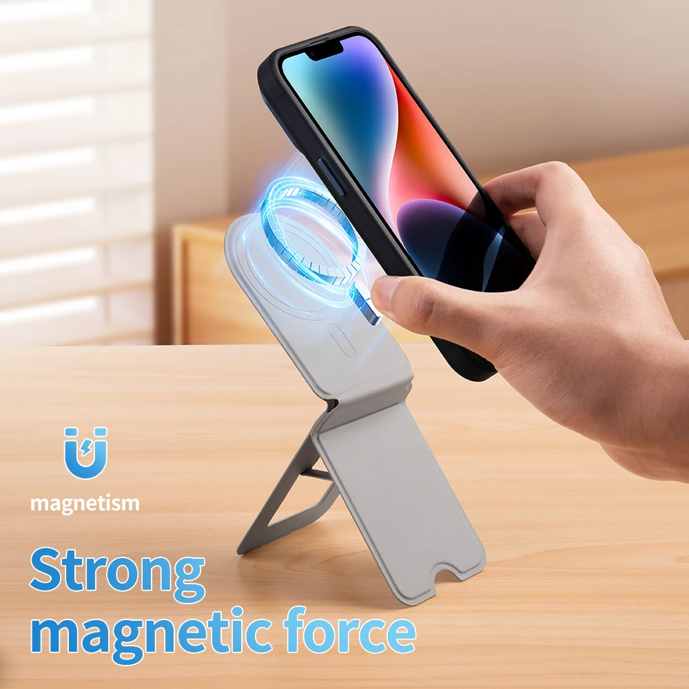 

Foldable Phone Holder for Iphone 16 Pro Max Plus Portable Magnetic Universal Desktop Phone Stand Adjustable Angle Stand