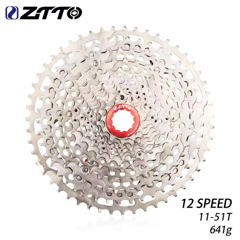 AliExpress NONE ZTTO MTB Bike 12 Speed 11-51T Cassette Bicycle 12s 51T HG Sprocket 12S Wide Ratio Freewheel 12V K7 For Eagle XX1 X01 X1 GX NX