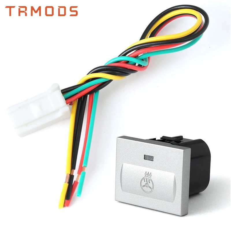Srebrzyste samochodowa lampa LED DRL BSM światła punktowe na kierownicę radiolokacyjny przycisk parkowania dla Ford Focus 2 2004-2010 mk2 tranzyt