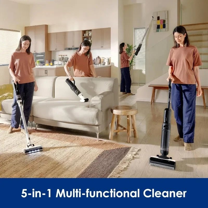 Tineco Floor ONE Switch S6 Cordless Wet Dry Vacuum Cleaner, Smart Floor Cleaner Mop, 5-in-1 Multi-Function Stick Vacuum FlashDry