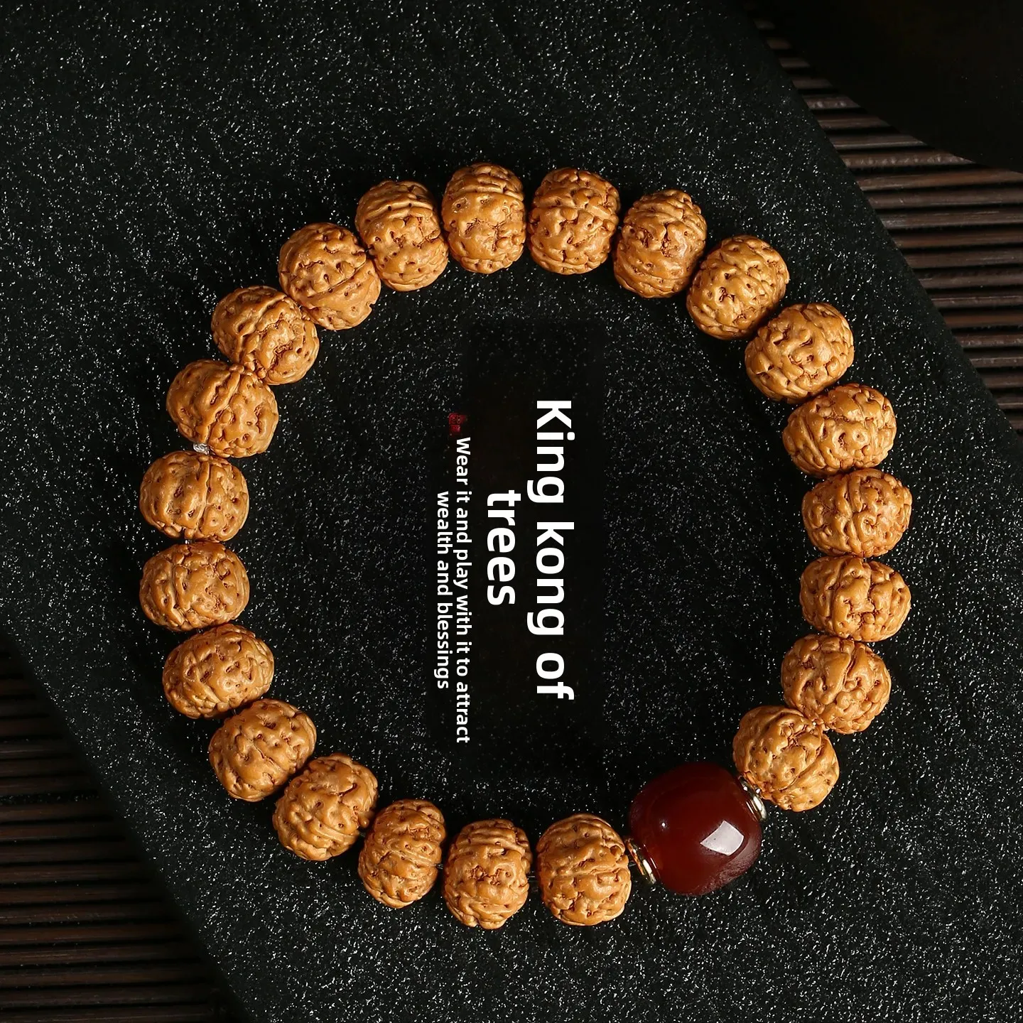 2026 King Tree Small Vajra Bodhi Bracelet Tibetan Style Original Color Bodhi Seeds Double Dragon Pattern Wenwan Prayer Beads For