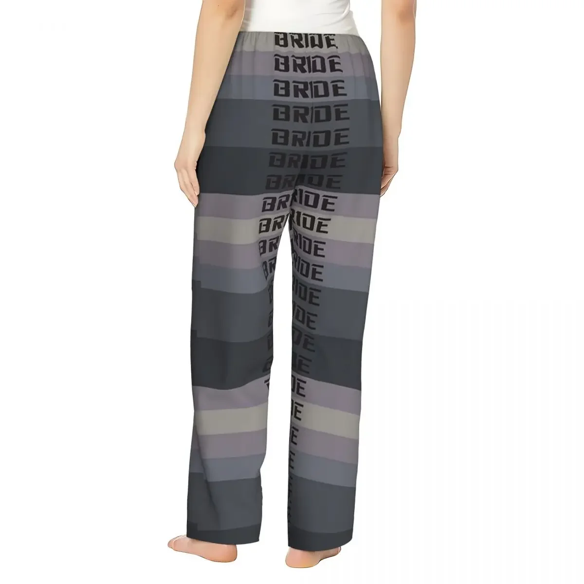 Custom Bride Jdm Material Women Pajama Pants Lounge Sleep Sleepwear Bottoms with Pockets