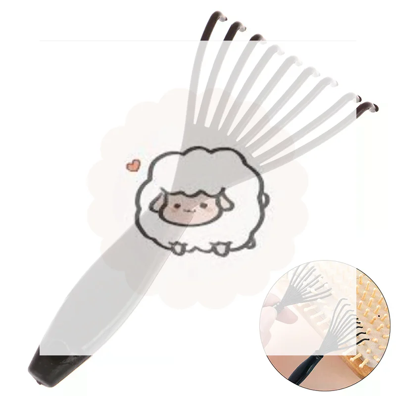 1PC Hair Comb & Brush Cleaning Remover Embedded Handle Tool Comb Hair Brush Cleaner Comb Accessories