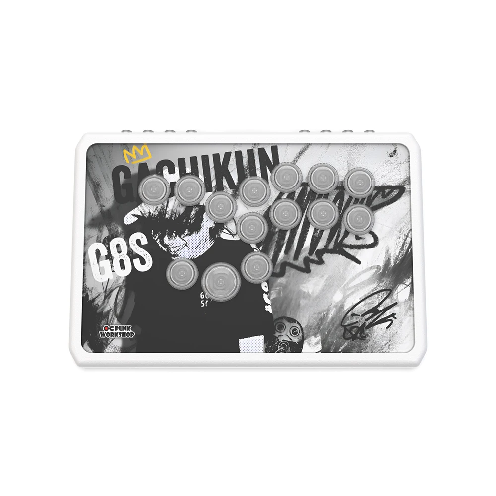 

Punk Workshop Newest Mini Box PWS R14 Gachiku Leverless Controller Support for PC/P S5 With PWS Blaze Spark Buttons FightConsole