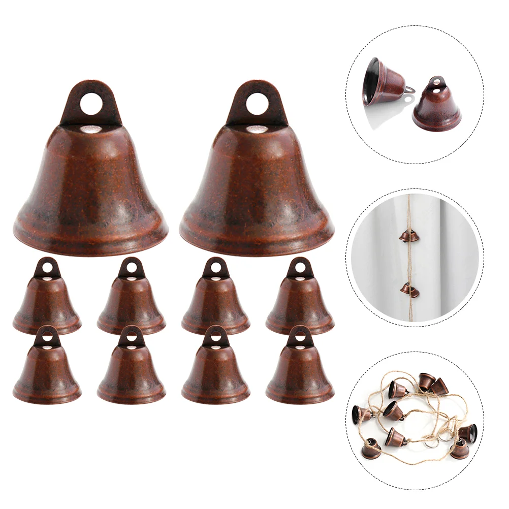 10 pezzi The Bell Jingle Pet Ringingle ornamenti pendenti appesi per albero di Natale fai da te