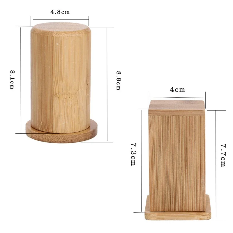 Bamboo Toothpick Holder With Lid Cotton Swab Holder Case Wooden Toothpick Dispenser Kitchen Storage Organizer Box зубочистки