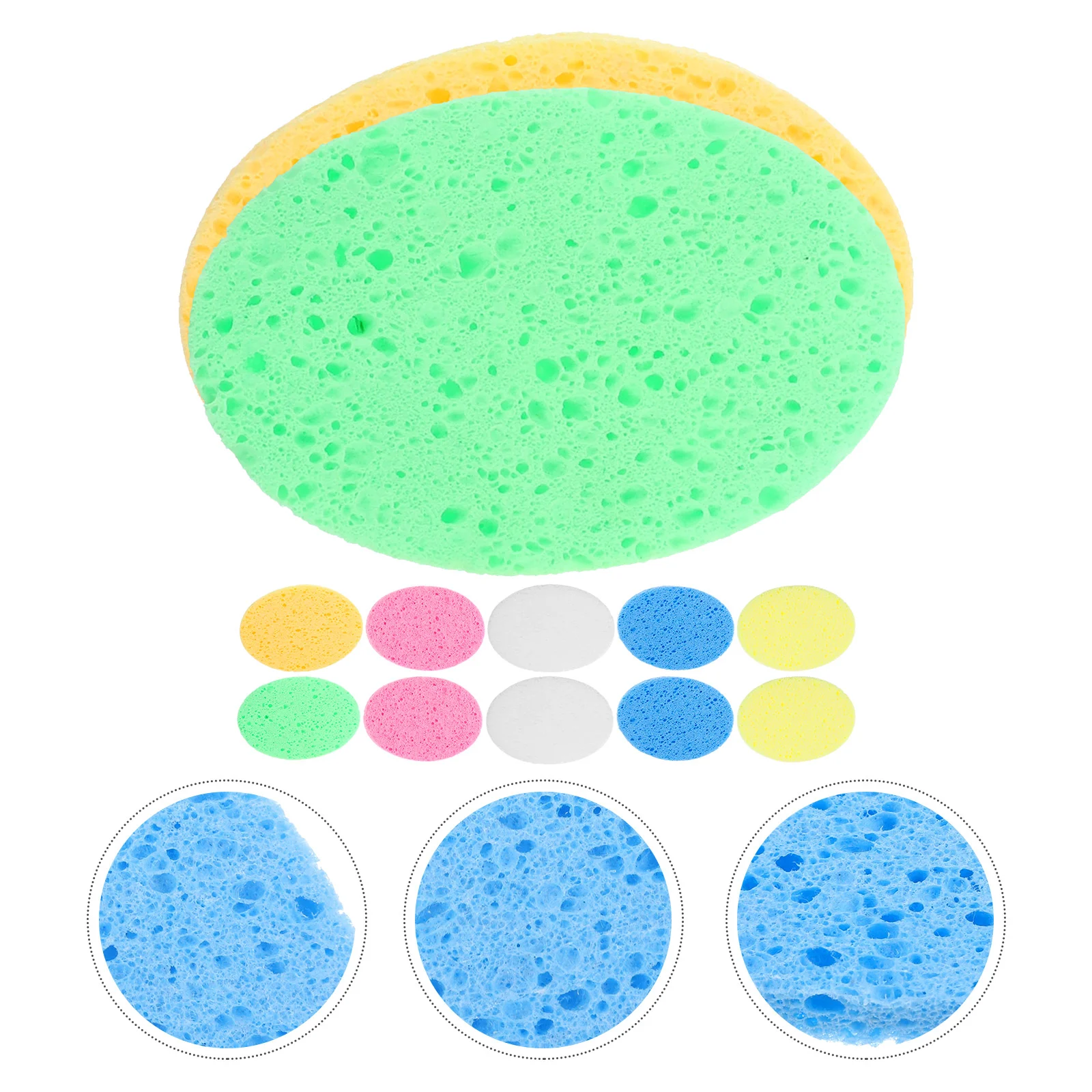 12-delige schoonmaakspons Gezichtswasbenodigdheden Sponzen voor reiniging Exfoliërend Draagbaar
