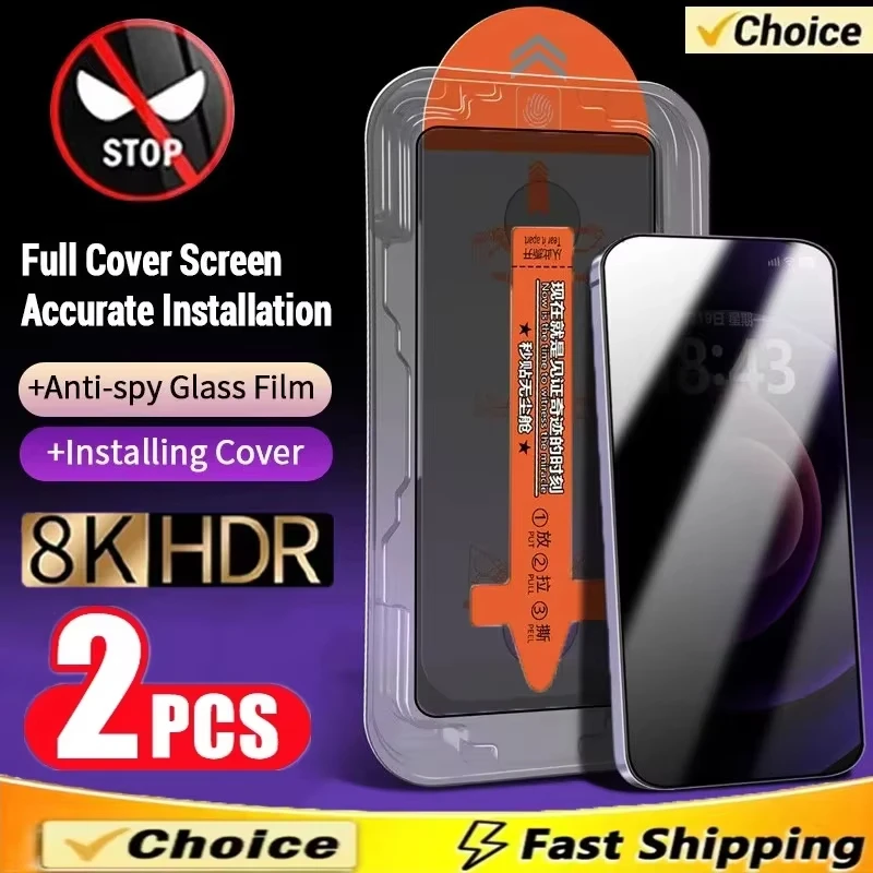 

Privacy Screen Protector For Samsung A16 A56 A55 5g S25 Ultra S24 FE A26 A54 A36 Oleophobic Coating Dust Free Installation Glass