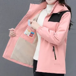 Good Quality Coat Women's New 2023 Plus Velvet Padded Autumn And Winter Plus Size Fashion Warm Hooded Casual Cotton Jacket