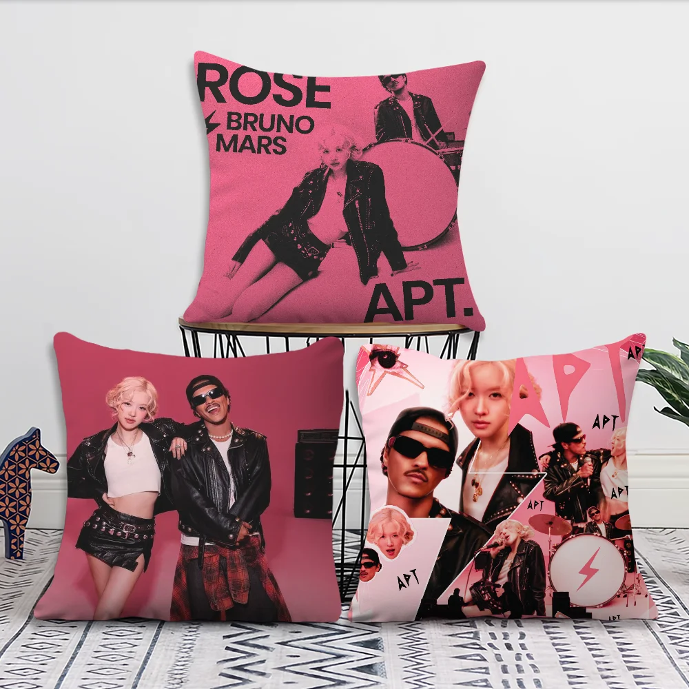 R-ROSE APT B-Bruno Mars Pillow Case Sofa Living Room Bedroom Headboard Backrest Cushion Square Cushion Nap Time