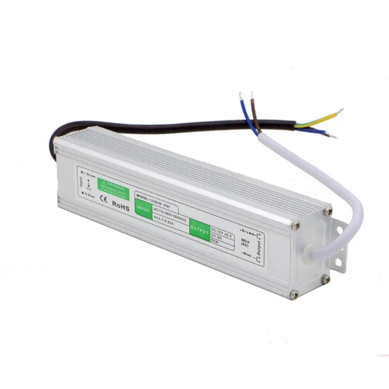 Waterproof IP67 LED Driver Ac dc 12V/24V 10W 15W 20W 25W 30W 36W 50W 60W 80W 150W LED Switching Power Supply for LED strip Light